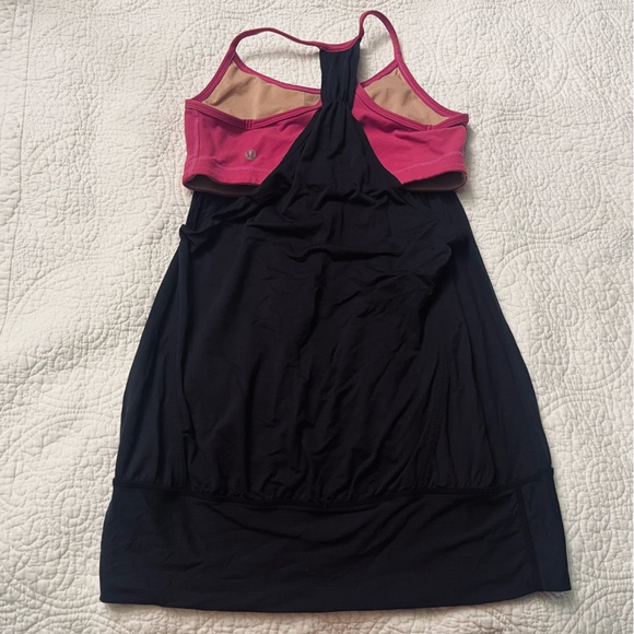 Lululemon pink/black tank‎ top - Picture 3 of 5